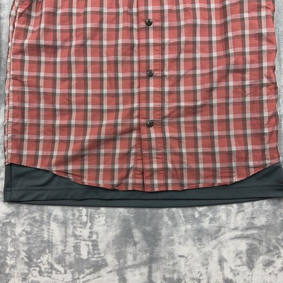 VERTX Shirt Mens Sz M Red Plaid Guardian Tactical Snap Buttons Conceal & Carry - Picture 5 of 10